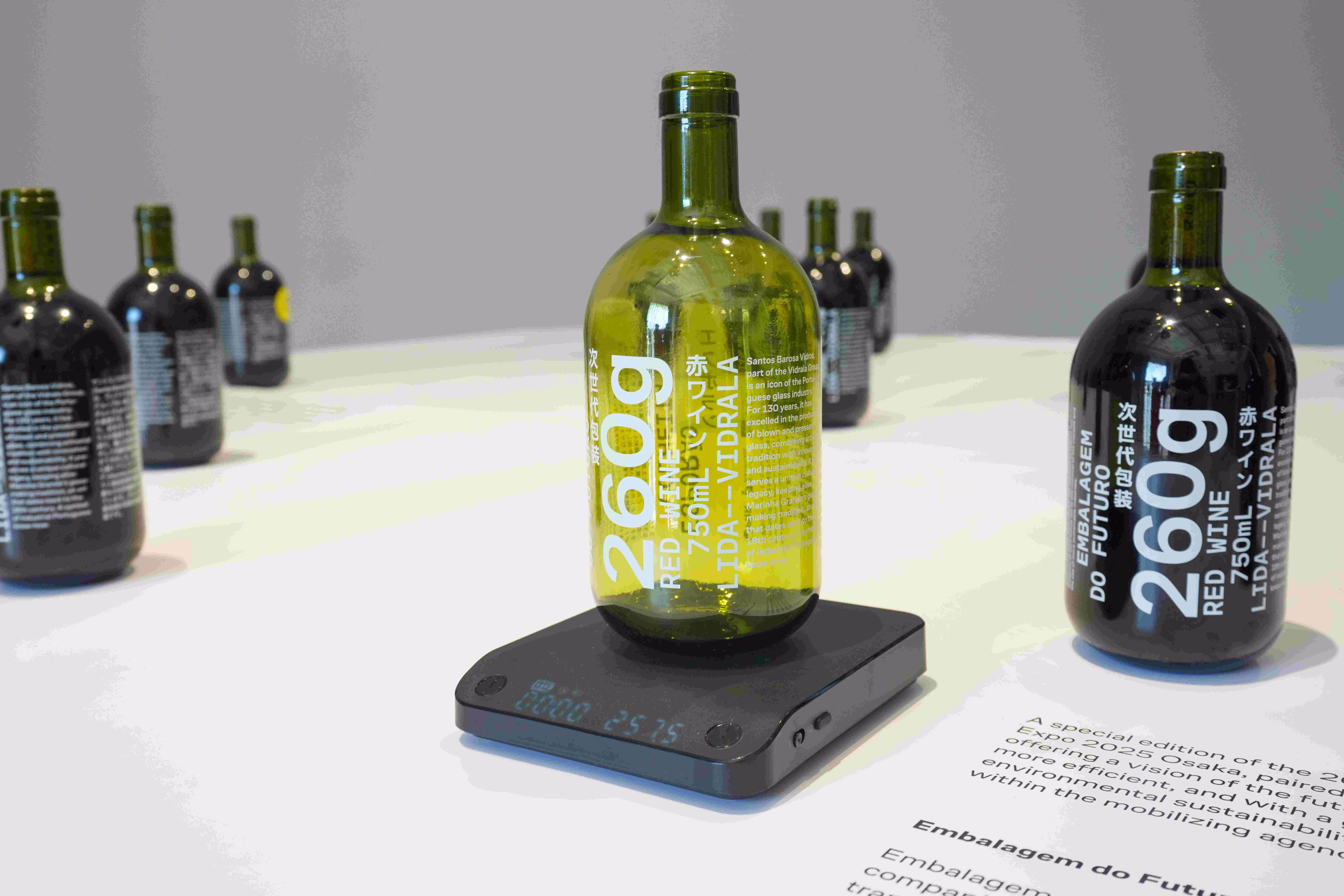 World's lightest wine bottle 